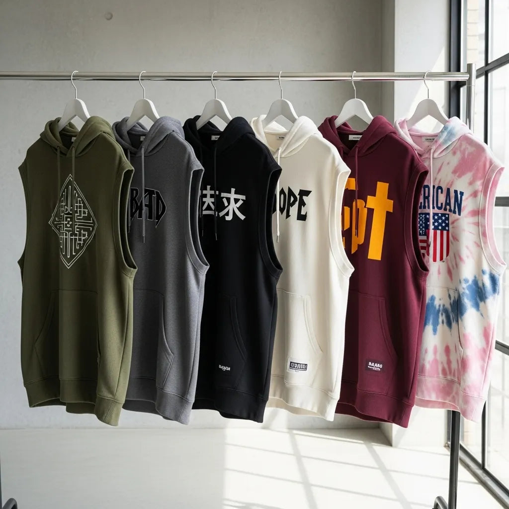 Sleeveless Oversized Hoodies