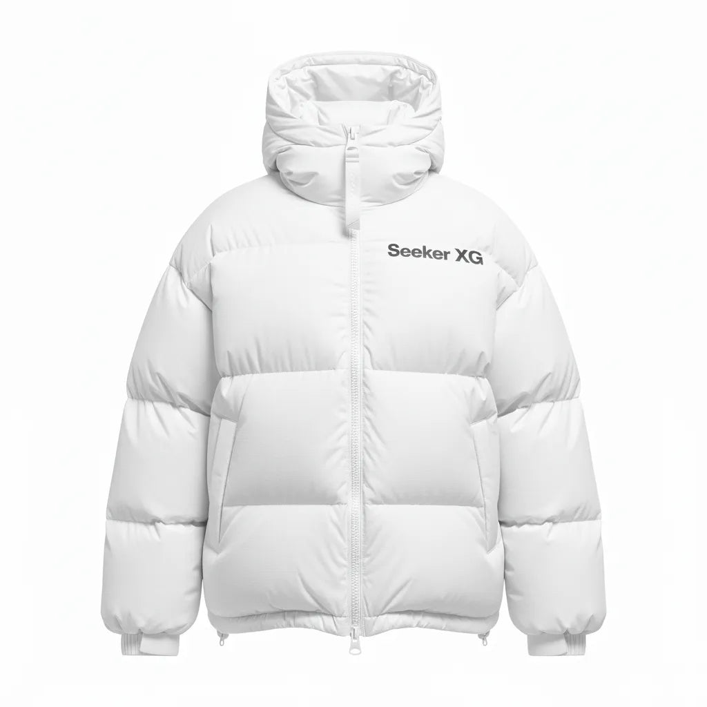 SEEKER XG Oversized Puffer Jacket – Premium Streetwear Winter Coat | Luxury Unisex Warm Outerwear for Men & Women