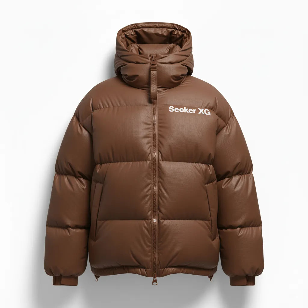 SEEKER XG Oversized Puffer Jacket – Premium Streetwear Winter Coat | Luxury Unisex Warm Outerwear for Men & Women
