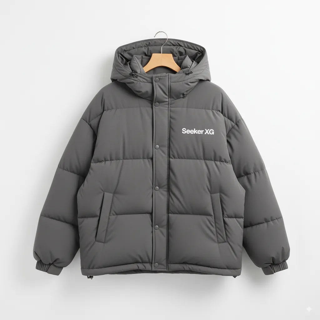 SEEKER XG Premium Oversized Puffer Jacket – Luxury Winter Streetwear Coat for Men & Women