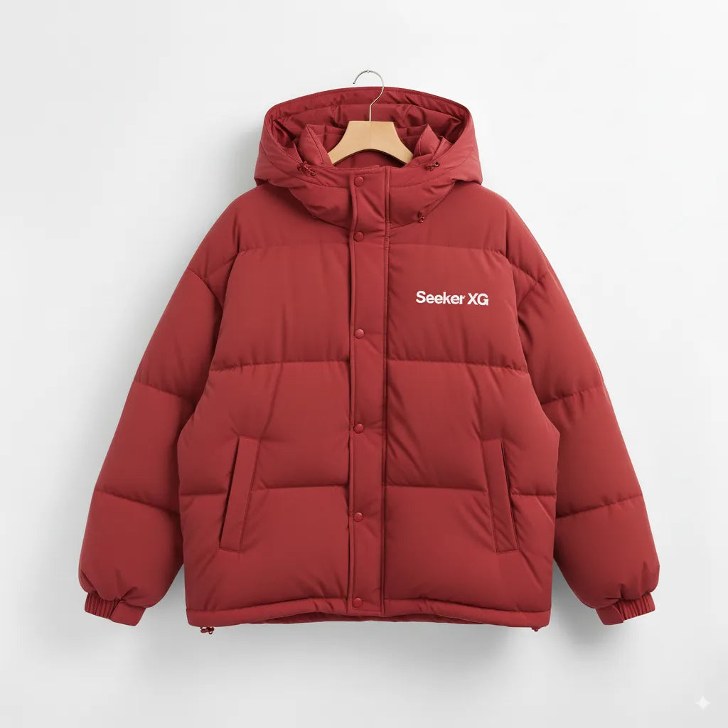 SEEKER XG Premium Oversized Puffer Jacket – Luxury Winter Streetwear Coat for Men & Women