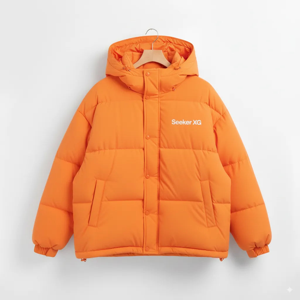 SEEKER XG Premium Oversized Puffer Jacket – Luxury Winter Streetwear Coat for Men & Women