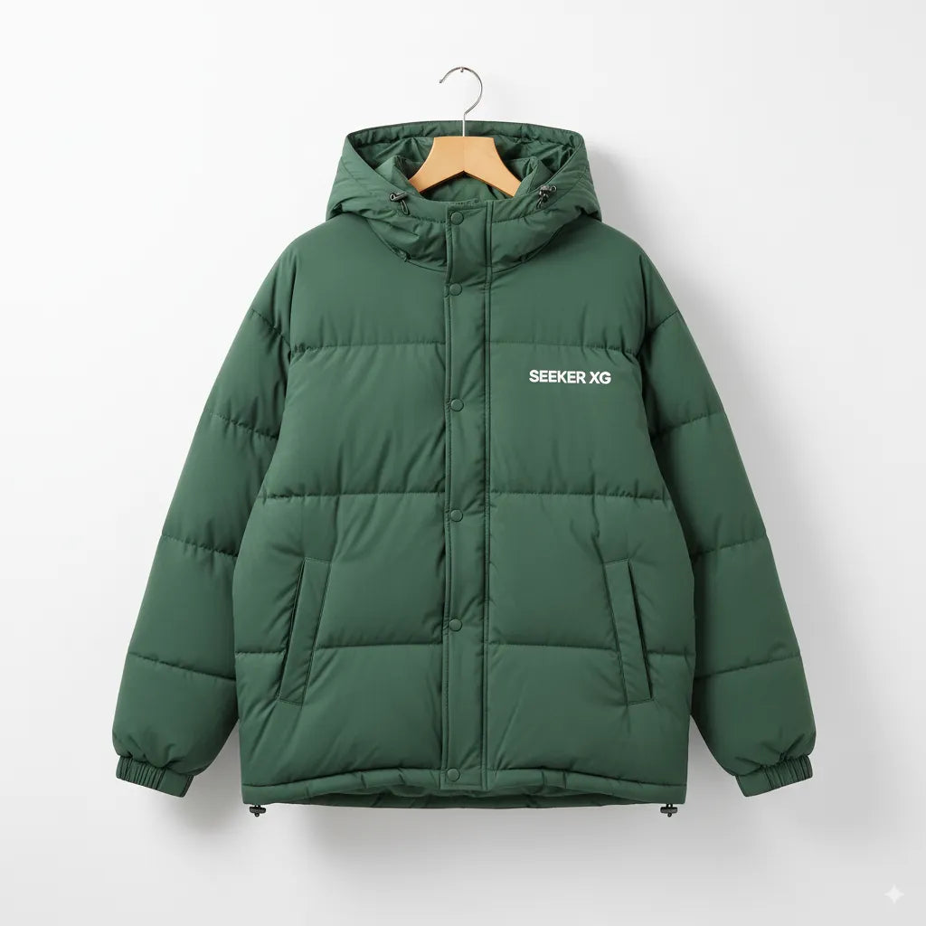 SEEKER XG Premium Oversized Puffer Jacket – Luxury Winter Streetwear Coat for Men & Women
